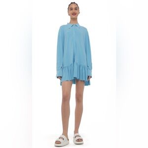 NWT-Oversized Boyfriend NK Shirt w/Ruffle Bottom